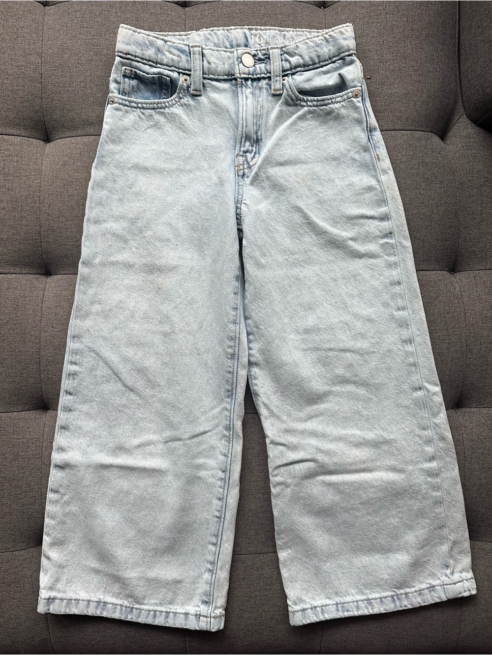 GAP/Girls High Stride Wide Leg Ankle Jeans- 10 Slim